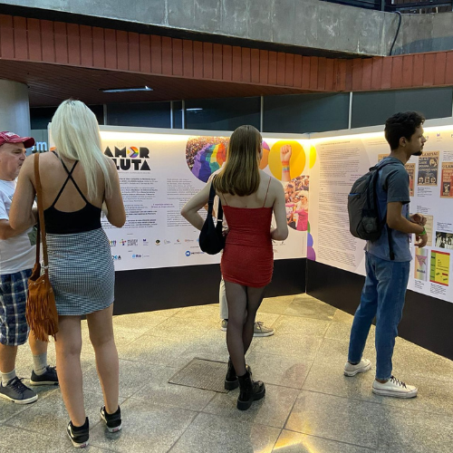 Exposição Amor & Luta: trajetórias do movimento LGBTI+ 30 anos do Grupo Arco-Íris, 2023.